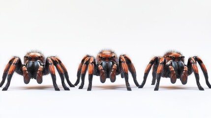 image of a large spider animal on a white background