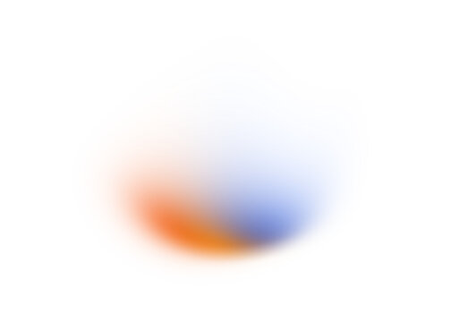 Blue orange, color gradient rough abstract background shine bright light and glow shapes empty space , grainy noise grungy texture on transparent background