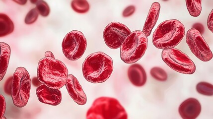 Fototapeta premium Hemostasis Harmony:components of our blood. Platelets, endothelial cells, and clotting factors harmonizing to seal a vascular breach. 