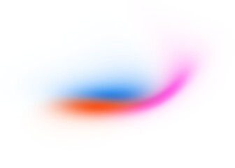 Pink blue orange gradient on transparent background