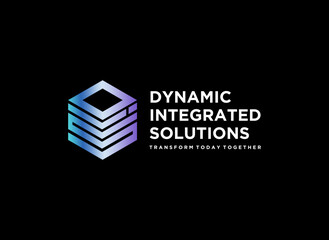 Technology Box Cube logo design