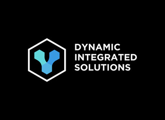 Network particle symbol icon technology logo design