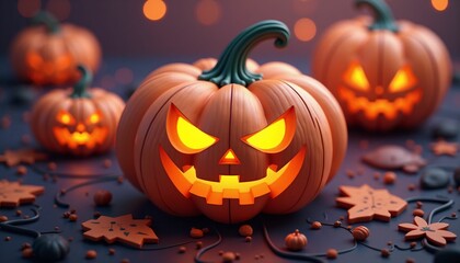 halloween, pumpkin, autumn, orange, holiday, lantern, horror, scary, october,