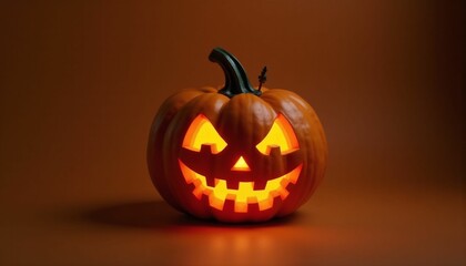 Fototapeta premium halloween, pumpkin, autumn, orange, holiday, lantern, face, october, horror