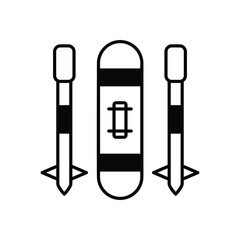 Snowboarding vector icon