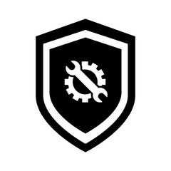 Shield icon vector. Defence illustration sign. Armor symbol. protection logo. security mark.