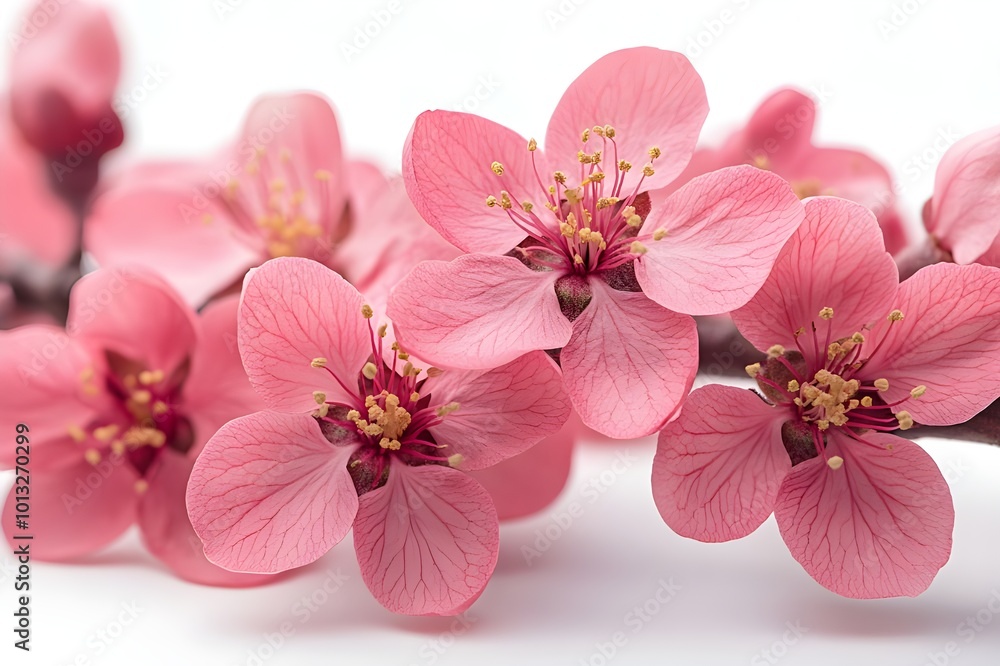 Canvas Prints a group of pink flowers

