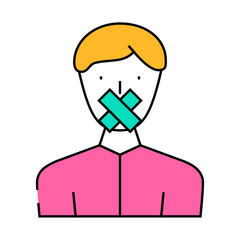 closed money line icon vector. closed money sign. isolated symbol illustration