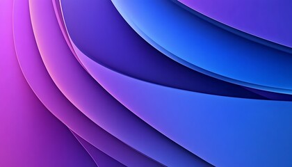 Abstract Blue and Purple Curved Lines