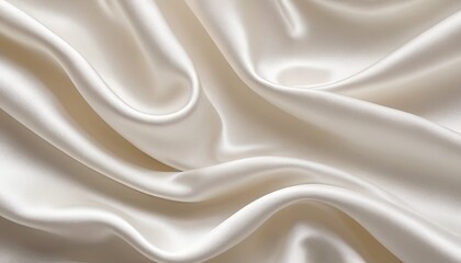 Obraz premium White silk fabric texture luxurious background 3d Rendering 4k Ultra hd 2