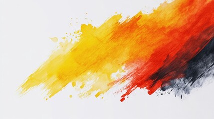 Brush strokes on white background