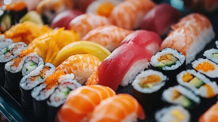 Sushi Platter Closeup.