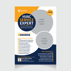 HVAC Repair and Maintenance Flyer
 layout