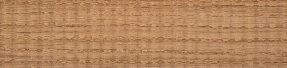 Warm-toned European oak veneer with a horizontal wave pattern