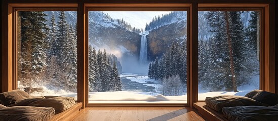 Stunning Waterfall View from Cozy Cabin