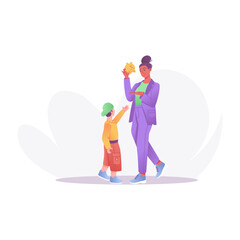 A flat style illustration of financial issue 