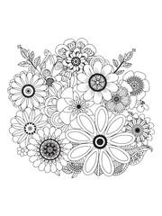 Flower Adult Coloring Pages Relax and Unleash Your Creativity