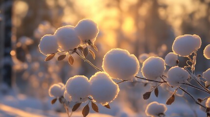 Snow-Covered Branch.