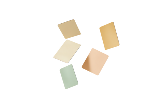 Abstract Color Palette: Geometric Shapes and Minimalist Design