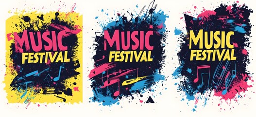 vibrant music festival poster design