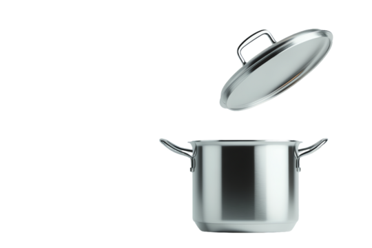 Stainless Steel Pot with Lid Open: A Culinary Essential