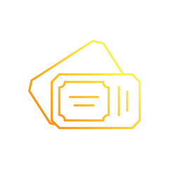 Ticket vector icon
