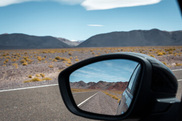 view from the car los seismiles, Catamarca argentina 