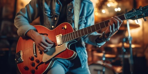 Obraz premium Music festival Instagram post template with background