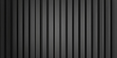 Obraz premium Black Metal Background with Vertical Stripes