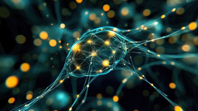 AI-driven neural network in a digital brain