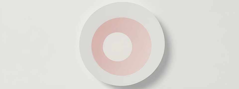 illustrazione con elementi geometrici a tema astratto surreale in colori tenui