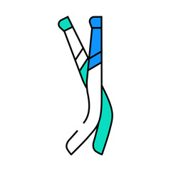 temples glasses line icon vector. temples glasses sign. isolated symbol illustration