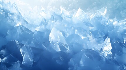 Obraz premium Icy mountain landscape