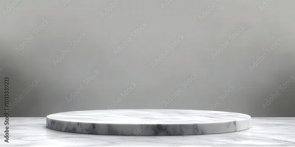 Poster gray marble table top with empty background