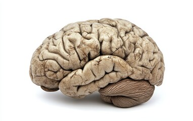 Obraz premium Brain isolated stock photo on white background 