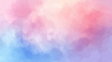 Pastel cotton candy sky background - Dreamy pink and blue abstract clouds, ideal for soft, feminine designs like kawaii characters, girly party decor, sweet treat packaging, and nursery art
