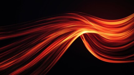 Dynamic Red Motion Illustration with Linear Flow