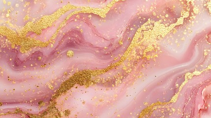 abstract pink and gold marble texture background