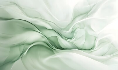 Fototapeta premium Elegant Modern Abstract Background in Soft Green Tones, Generative AI 