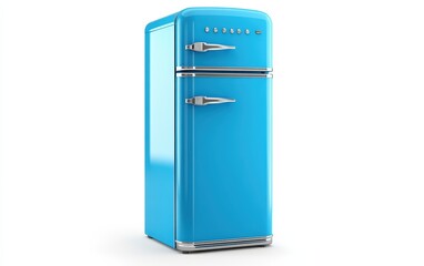 Fridge isolated stock photo on white background 