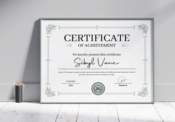 Certificate Design Layout