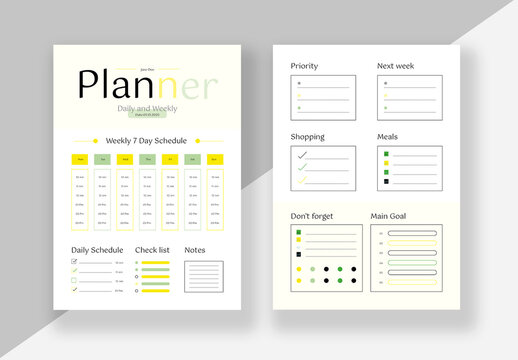 Weekly Planner Layout