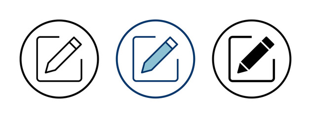 Edit icon vector isolated on white background. Pencil icon. sign up Icon vector. edit text