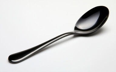 Spoon isolated stock photo on white background 