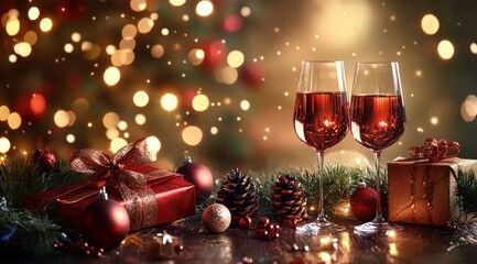 Party and christmass gift. Christmas. New year