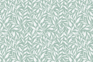 Toile pattern tapestry. Linocut print. Monochrome botanical pattern background. Created with Generative AI technology.