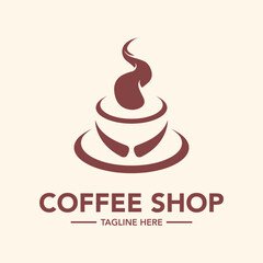 modern coffee shop logo design