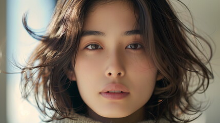 Naklejka premium ファッションモデルの女性 ポートレート