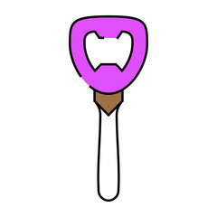 opener bartender line icon vector. opener bartender sign. isolated symbol illustration