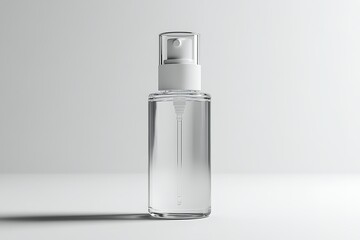 3d illustration of Instant antiseptic hand sanitizer mist spray, antibacterial alcohol liquid.